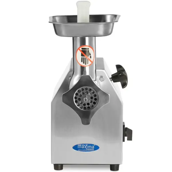 Vlees-/Gehaktmolen | Mes N°12 (Ø120mm) | 120kg/u | Verwijderbare Kop | 0.75kW (230V) | Incl. 2 Roosters (Ø6/8mm) | 240x420x445(h)mm