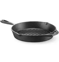 HENDI Grillpan | Gietijzer | Div. Warmtebronnen | 398x265x48(h)mm