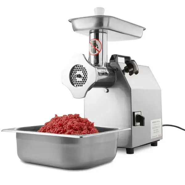 Vlees-/Gehaktmolen | Mes N°22 (Ø220mm) | 220kg/u | Verwijderbare Kop | 0.75kW (230V) | Incl. 2 Roosters (Ø6/8mm) | 240x465x465(h)mm