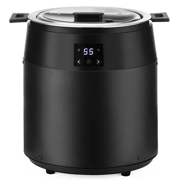 Soepketel | Zwart | 10L | 40°C/90°C | Droge Verwarming | 0.45kW (230V) | 378x330x398(h)mm