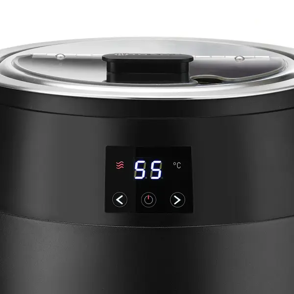 Soepketel | Zwart | 10L | 40°C/90°C | Droge Verwarming | 0.45kW (230V) | 378x330x398(h)mm