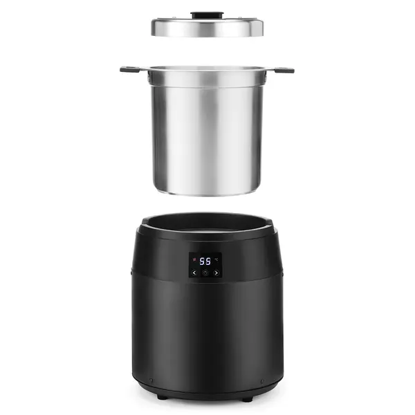 Soepketel | Zwart | 10L | 40°C/90°C | Droge Verwarming | 0.45kW (230V) | 378x330x398(h)mm