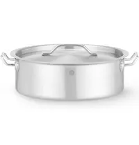 HENDI Kookpan | BudgetLine | RVS | 8.5L | Div. Warmtebronnen | Incl. Deksel | Ø320x139(h)mm