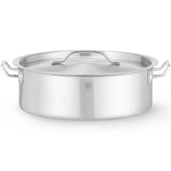 Kookpan | BudgetLine | RVS | 8.5L | Div. Warmtebronnen | Incl. Deksel | Ø320x139(h)mm