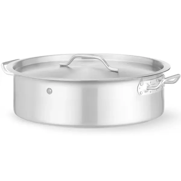 Kookpan | BudgetLine | RVS | 10.8L | Div. Warmtebronnen | Incl. Deksel | Ø360x139(h)mm