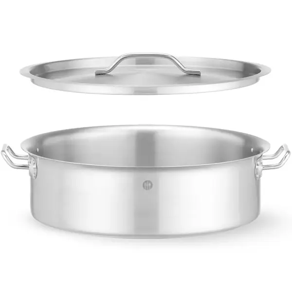 Kookpan | BudgetLine | RVS | 10.8L | Div. Warmtebronnen | Incl. Deksel | Ø360x139(h)mm