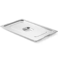 HENDI GN-Deksel | RVS | 1/1 GN | Handgreep | Handgreepuitsparingen 