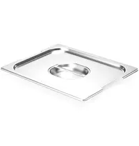 HENDI GN-Deksel | RVS | 1/2 GN | Handgreep | Handgreepuitsparingen 