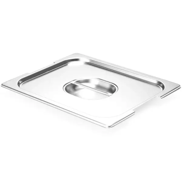 GN-Deksel | RVS | 1/2 GN | Handgreep | Handgreepuitsparingen