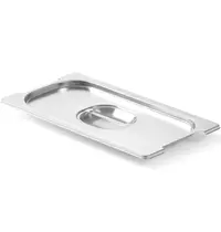 HENDI GN-Deksel | RVS | 1/3 GN | Handgreep | Handgreepuitsparingen 