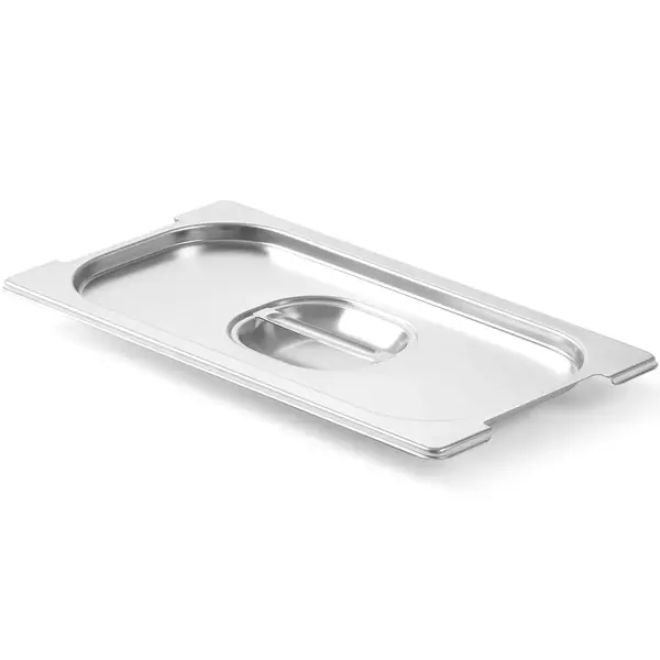 GN-Deksel | RVS | 1/3 GN | Handgreep | Handgreepuitsparingen