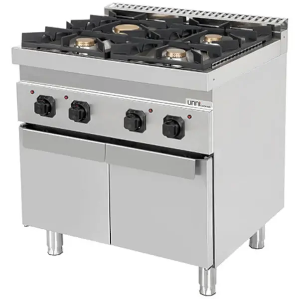 Fornuis | 700 SERIE | Gas | 4 Branders (3x 6.5kW, 1x 9 kW) | Waakvlam | 800x700x850/900(h)mm