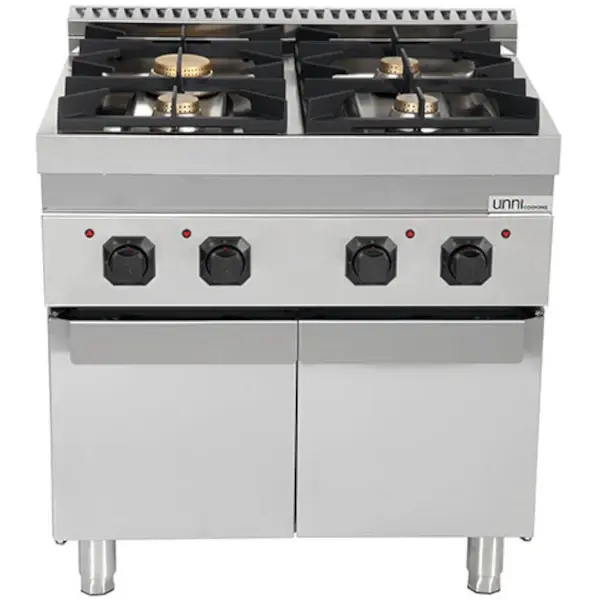 Fornuis | 700 SERIE | Gas | 4 Branders (3x 6.5kW, 1x 9 kW) | Waakvlam | 800x700x850/900(h)mm