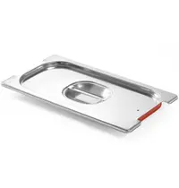HENDI GN-Deksel | RVS | 1/3 GN | Handgreep | Handgreepuitsparingen | Luchtdicht
