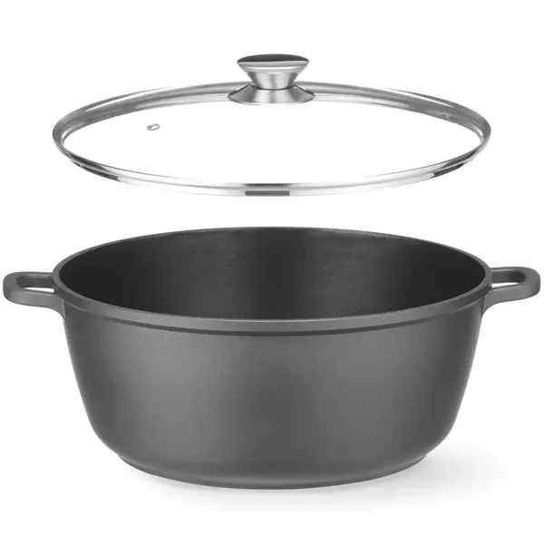 Braadpan | Aluminium (Antiaanbaklaag) | 7L | Div. Warmtebronnen | Incl. Deksel | 367x290x122(h)mm