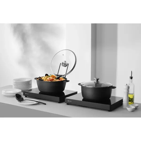 Braadpan | Aluminium (Antiaanbaklaag) | 7.5L | Div. Warmtebronnen | Incl. Deksel | 387x310x130(h)mm