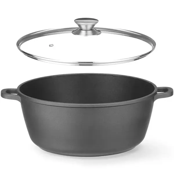 Braadpan | Aluminium (Antiaanbaklaag) | 7.5L | Div. Warmtebronnen | Incl. Deksel | 387x310x130(h)mm