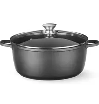 HENDI Braadpan | Aluminium (Antiaanbaklaag) | 9L | Div. Warmtebronnen | Incl. Deksel | 405x332x138(h)mm