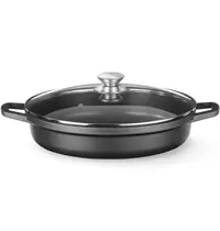 HENDI Braadpan | Aluminium (Antiaanbaklaag) | 4.3L | Div. Warmtebronnen | Incl. Deksel | 425x332x70(h)mm