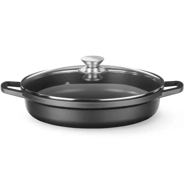 Braadpan | Aluminium (Antiaanbaklaag) | 4.3L | Div. Warmtebronnen | Incl. Deksel | 425x332x70(h)mm