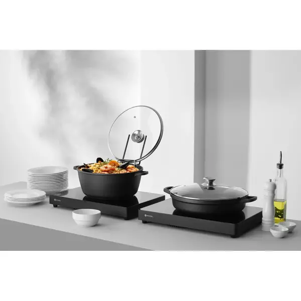 Braadpan | Aluminium (Antiaanbaklaag) | 4.3L | Div. Warmtebronnen | Incl. Deksel | 425x332x70(h)mm