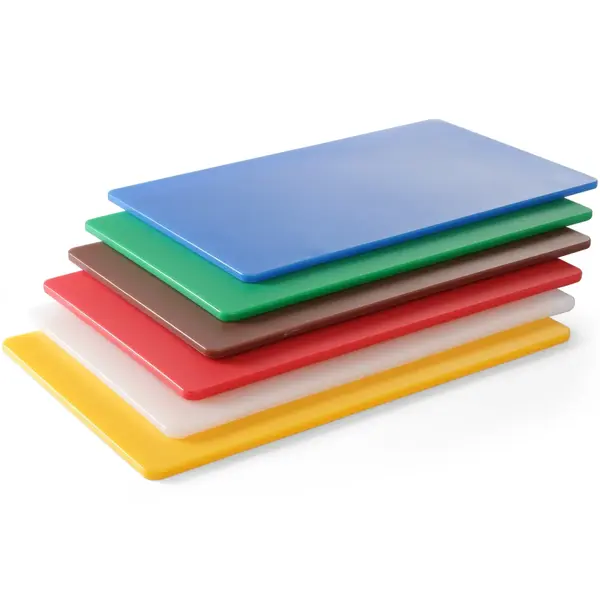 Snijplankenset | HDPE | Meerdere Kleuren | 1/1 GN | HACCP | 6 Stuks | 530x325x60(h)mm