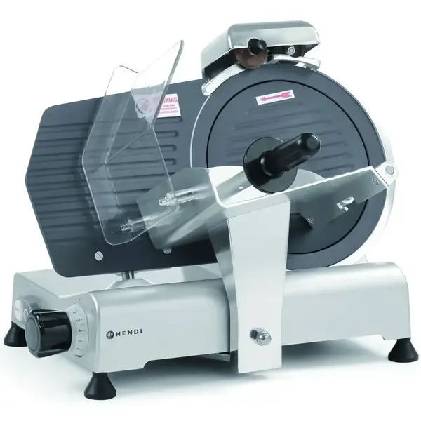 Vleessnijmachine | KitchenLine | Mes Ø250mm | Capaciteit Ø180mm | Snijdikte 0-8mm (Traploos) | 0.15kW (230V) | 494x402x398(h)mm