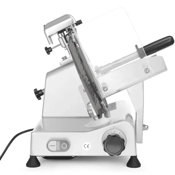 Vleessnijmachine | KitchenLine | Mes Ø250mm | Capaciteit Ø180mm | Snijdikte 0-8mm (Traploos) | 0.15kW (230V) | 494x402x398(h)mm