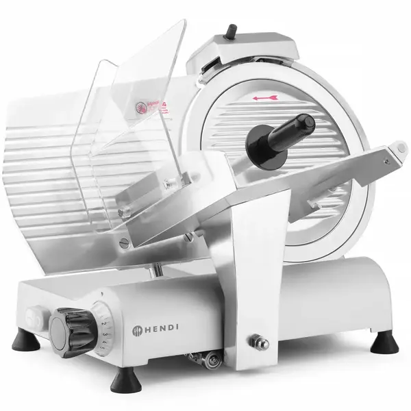 Vleessnijmachine | KitchenLine | Mes Ø300mm | Capaciteit Ø210mm | Snijdikte 0-14mm (Traploos) | 0.25kW (230V) | 615x494x477(h)mm