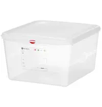 HENDI Voedseldoos | Polypropyleen | 2/3 GN | Hoogte 200mm | Incl. Deksel | 354x325x200(h)mm