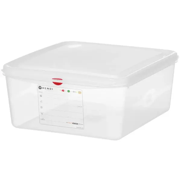 Voedseldoos | Polypropyleen | 2/3 GN | Hoogte 150mm | Incl. Deksel | 354x325x150(h)mm