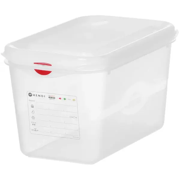 Voedseldoos | Polypropyleen | 1/4 GN | Hoogte 150mm | Incl. Deksel | 265x162x150(h)mm