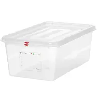 HENDI Voedseldoos | Polypropyleen | 1/1 GN | Hoogte 200mm | Incl. Deksel | 530x325x200(h)mm
