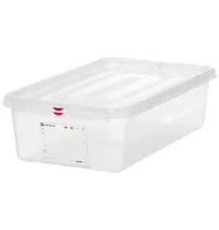 HENDI Voedseldoos | Polypropyleen | 1/1 GN | Hoogte 150mm | Incl. Deksel | 530x325x150(h)mm