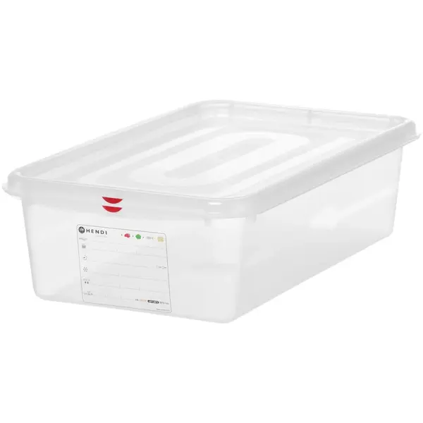 Voedseldoos | Polypropyleen | 1/1 GN | Hoogte 150mm | Incl. Deksel | 530x325x150(h)mm