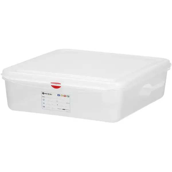 Voedseldoos | Polypropyleen | 1/1 GN | Hoogte 100mm | Incl. Deksel | 530x325x100(h)mm