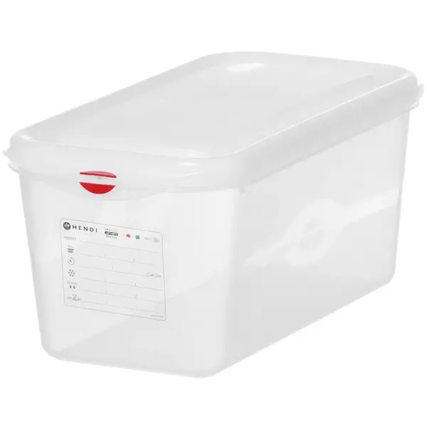 Voedseldoos | Polypropyleen | 1/3 GN | Hoogte 150mm | Incl. Deksel | 325x176x150(h)mm