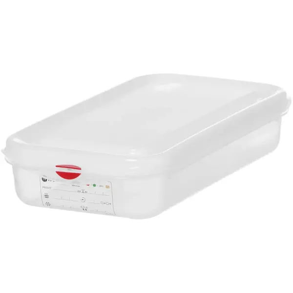 Voedseldoos | Polypropyleen | 1/3 GN | Hoogte 65mm | Incl. Deksel | 325x176x65(h)mm