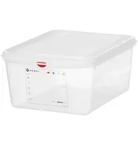 HENDI Voedseldoos | Polypropyleen | 1/2 GN | Hoogte 150mm | Incl. Deksel | 325x265x150(h)mm