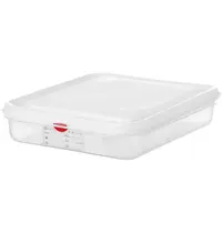 HENDI Voedseldoos | Polypropyleen | 1/2 GN | Hoogte 65mm | Incl. Deksel | 325x265x65(h)mm