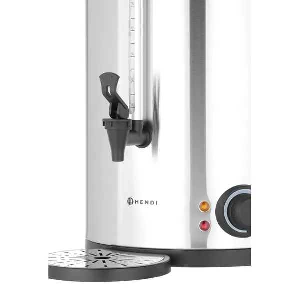 Verwarmde Drankendispenser | RVS | 9L | 30°C/100°C | 1.5kW (230V) | Dubbelwandig | Lekbak | 340x315x430(h)mm