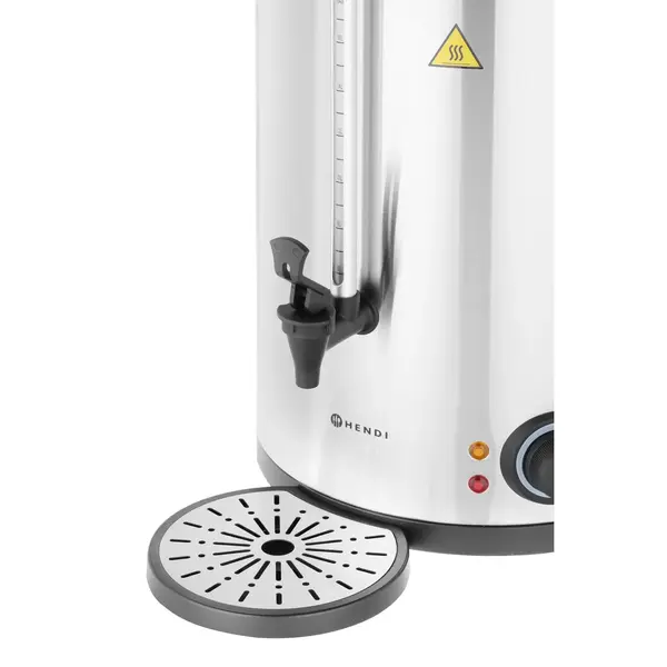 Verwarmde Drankendispenser | RVS | 9L | 30°C/100°C | 1.5kW (230V) | Dubbelwandig | Lekbak | 340x315x430(h)mm