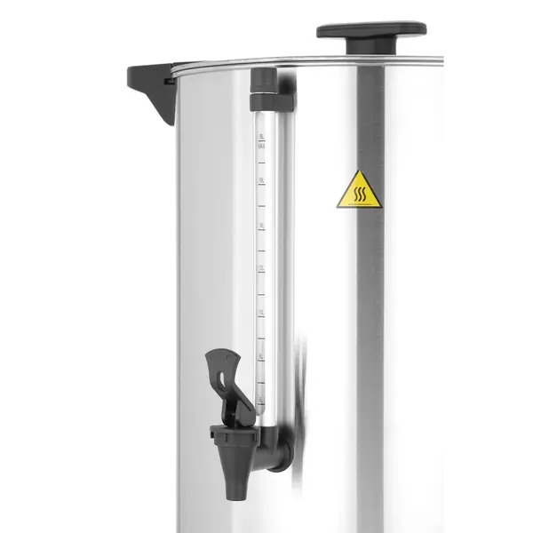 Verwarmde Drankendispenser | RVS | 9L | 30°C/100°C | 1.5kW (230V) | Dubbelwandig | Lekbak | 340x315x430(h)mm