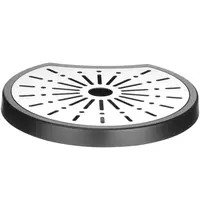 HENDI Lekbak | RVS/Kunststof | 157x145x22(h)mm 