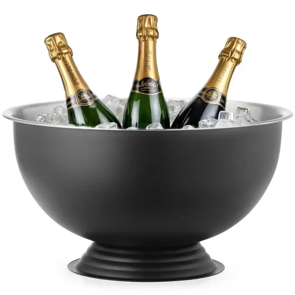 Champagnekoeler | BarUp | RVS | Zwart | 13L | Ø393x214(h)mm
