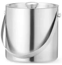 HENDI IJsblokjesemmer | BarUp | 2L | RVS | Dubbelwandig | Incl. Deksel | Ø153x165(h)mm