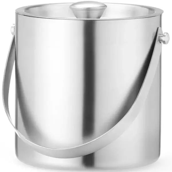 IJsblokjesemmer | BarUp | 2L | RVS | Dubbelwandig | Incl. Deksel | Ø153x165(h)mm