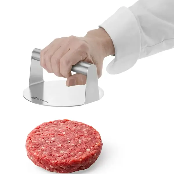 Hamburgerpers | RVS | Ø160x78(h)mm