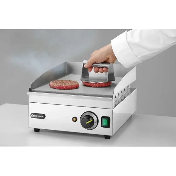 Hamburgerpers | RVS | Ø160x78(h)mm