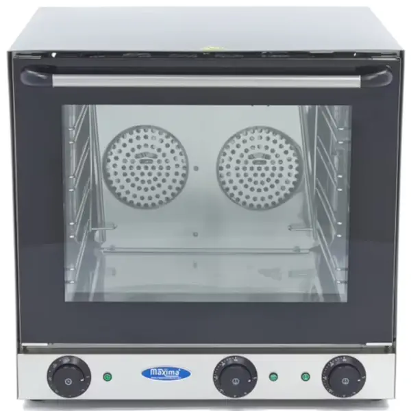 Heteluchtoven | 4 Niveaus (435x315) | Elektrisch | 0°C/300°C | 2.67kW (230V) | Grillfunctie | 595x615x570(h)mm